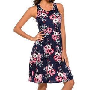 Navy dress with pockets